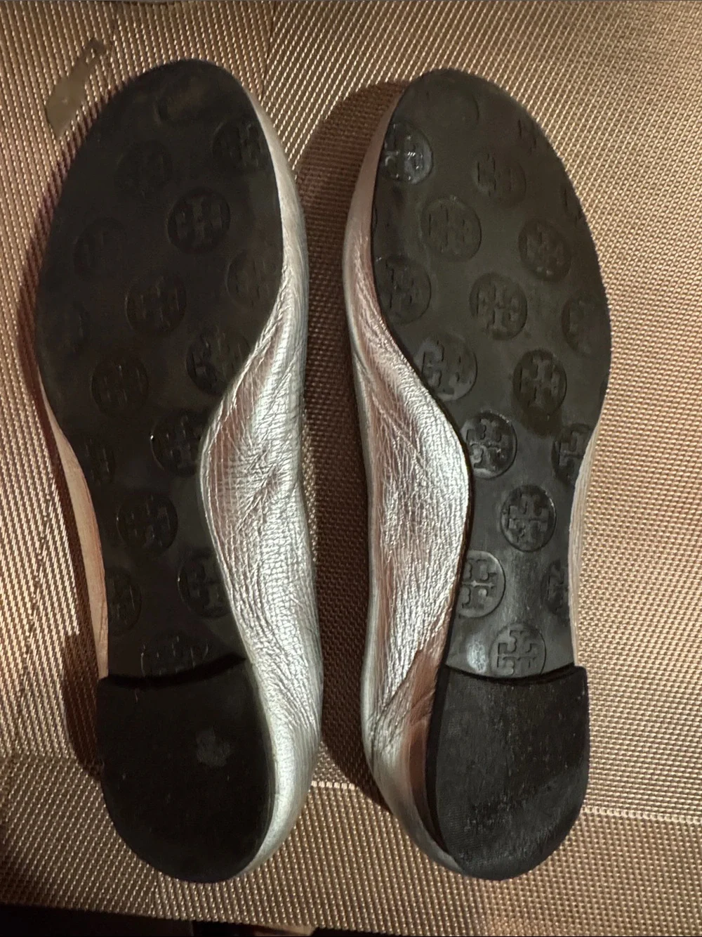 Tory Burch metallic silver